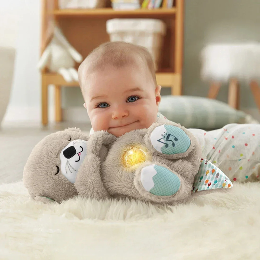 NUTRIA PELUCHE DE APEGO ANTI-ESTRÉS CON RESPIRACIÓN