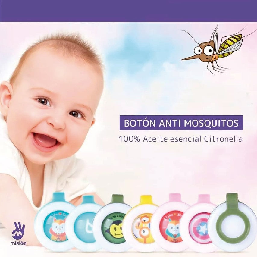 BOTÓN REPELENTE DE MOSQUITOS PARA BEBE ¡Envío gratis!