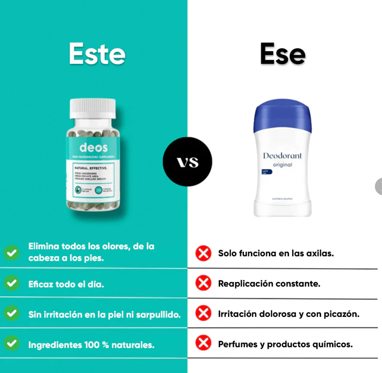 DEOS 30 CAP - DESODORANTE INTERNO