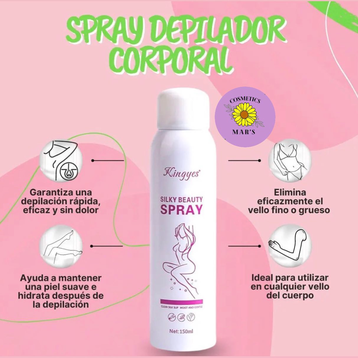 SPRAY DEPILATORIO 2X1