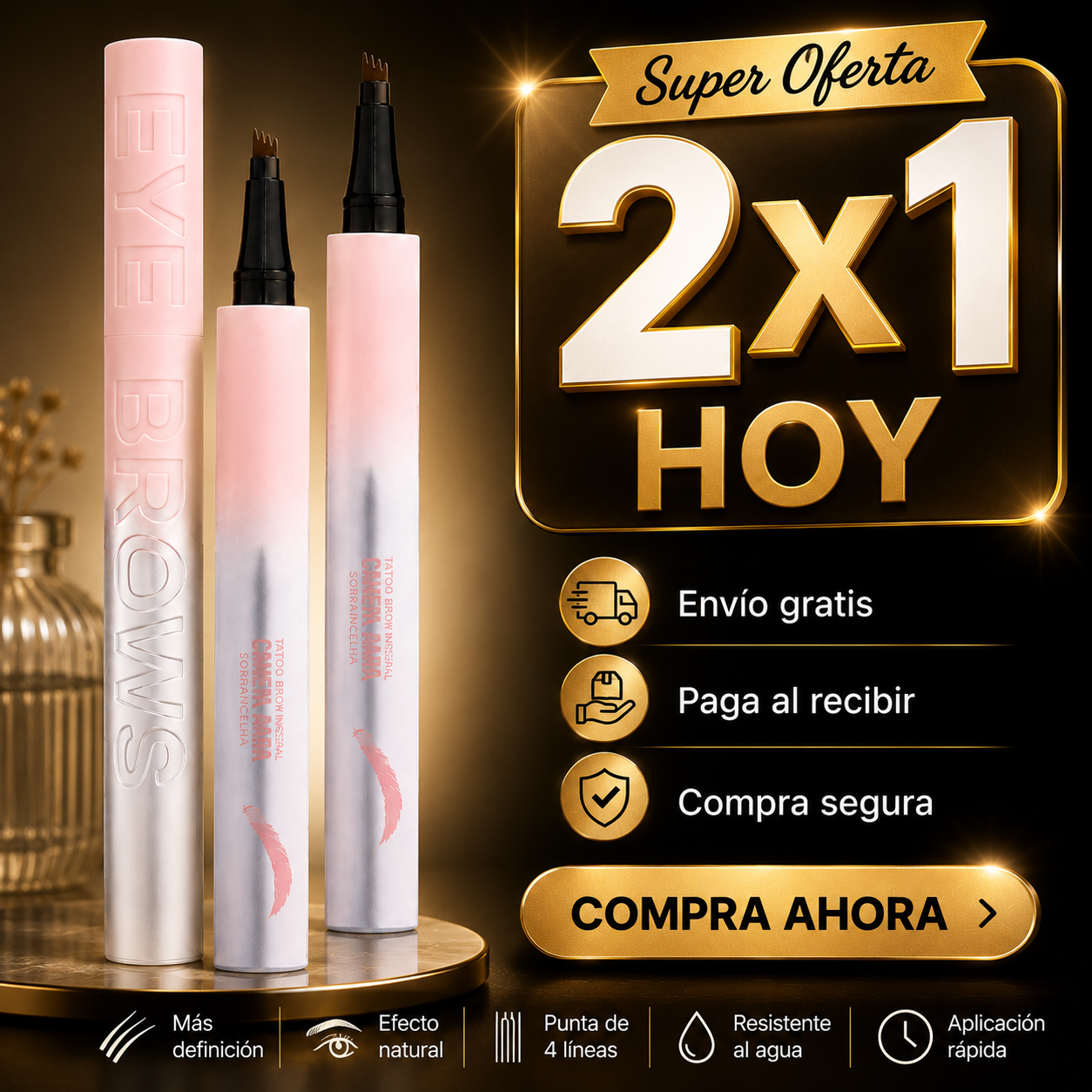Eye Brows 2x1 - Lapiz Cejas Impermeables