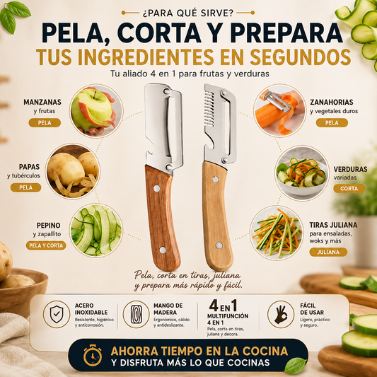 Pack Cuchillos Profesional 2X1 - Ahorra tiempo al cocinar