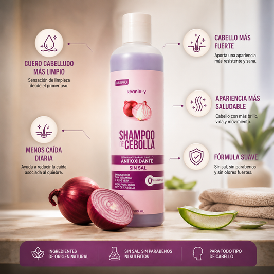 Shampoo Cebolla - Menos Caída Capilar