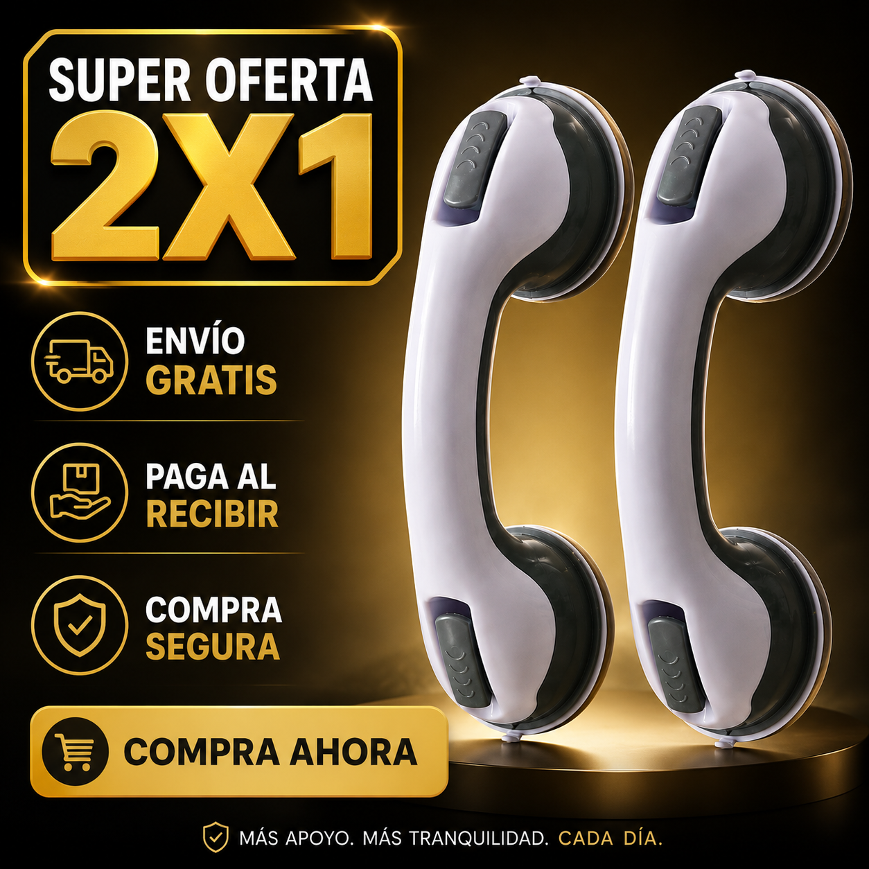 Manilla Seguridad 2x1 - Apoyo firme en la ducha