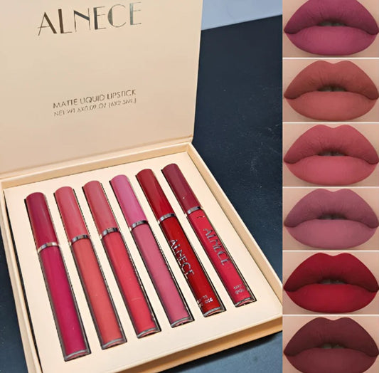SET DE LABIALES MATTE 6 UN ALNECE