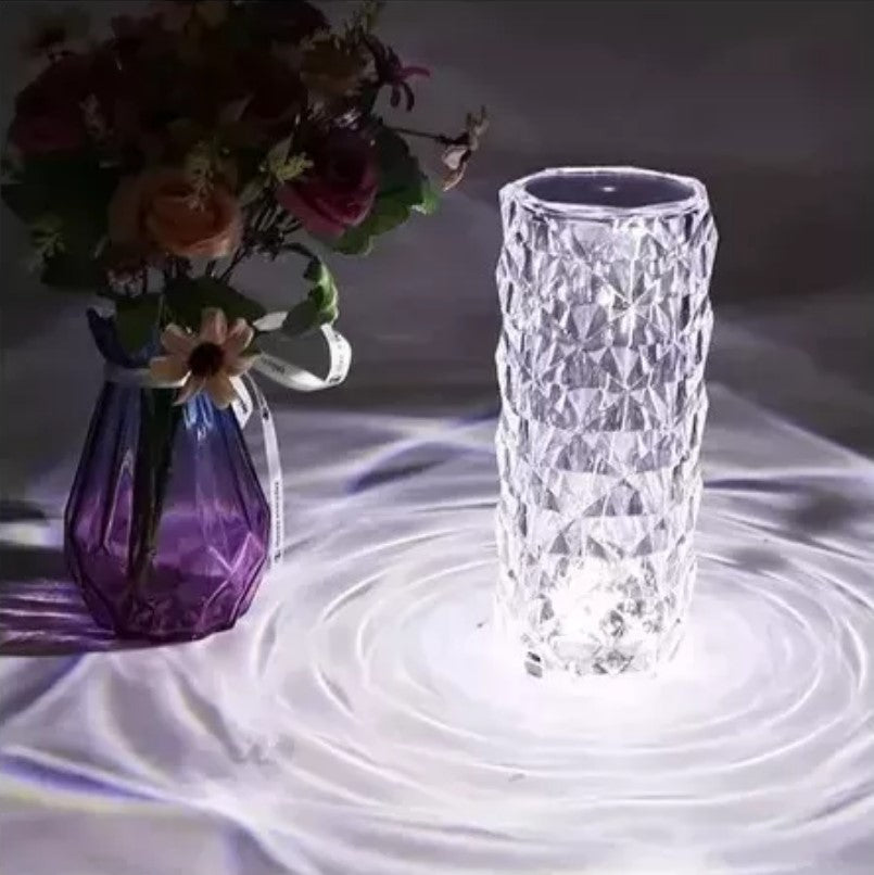 LAMPARA DE ACRÍLICO LUZ DIAMANTE TÁCTIL