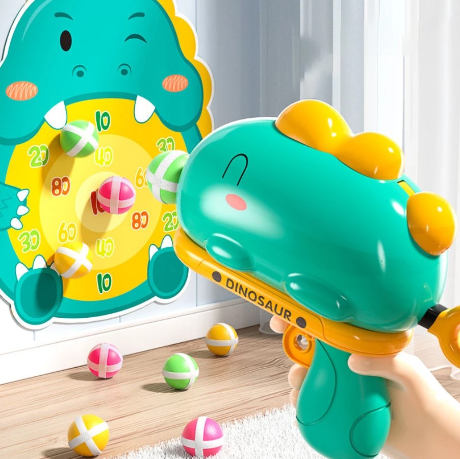 PISTOLA DE PELOTA PEGAJOSAS PARA NIÑOS