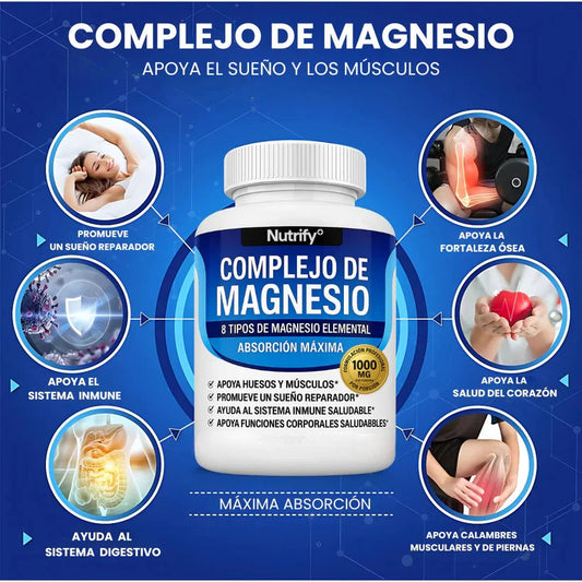 Magnesio Complex - Bienestar diario, desinflamación, menos calambres y mejor sueño