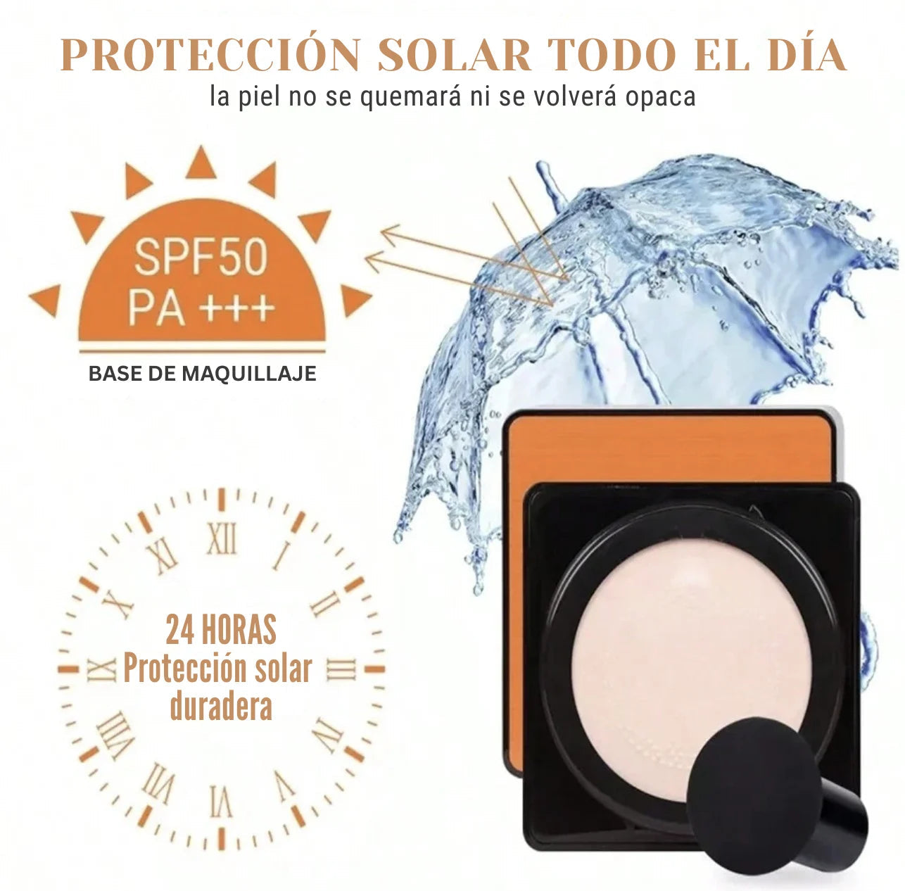 Base Coreana 2x1 TUZ - Cobertura Ligera y Protección FPS 50+