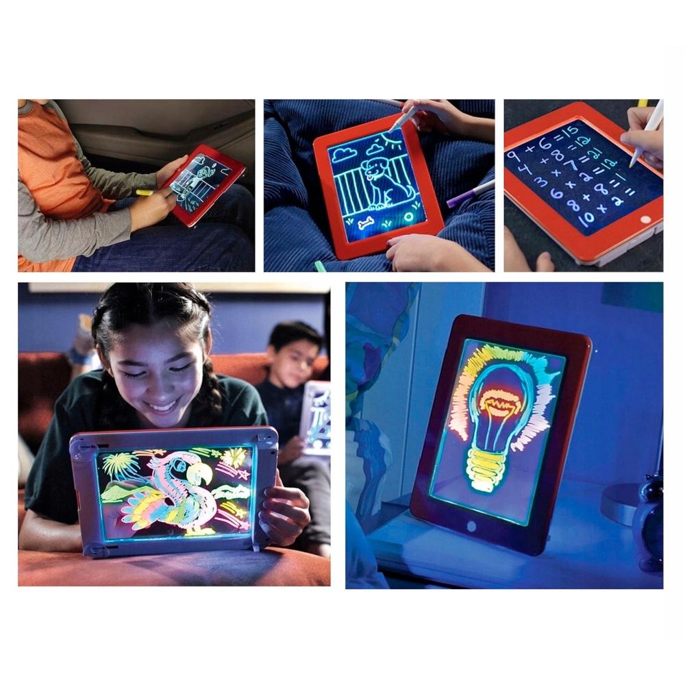 PIZARRA MÁGICA LUMINOSA PARA NIÑOS 3D