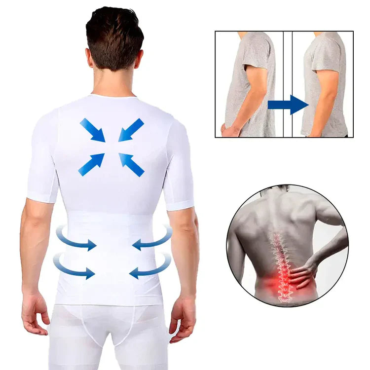 Camiseta Reductora - Moldea tu figura al instante bajo cualquier ropa