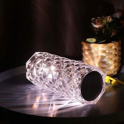LAMPARA DE ACRÍLICO LUZ DIAMANTE TÁCTIL