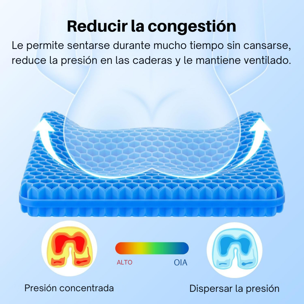 ComfortGel - Alivio total para largas horas sentado
