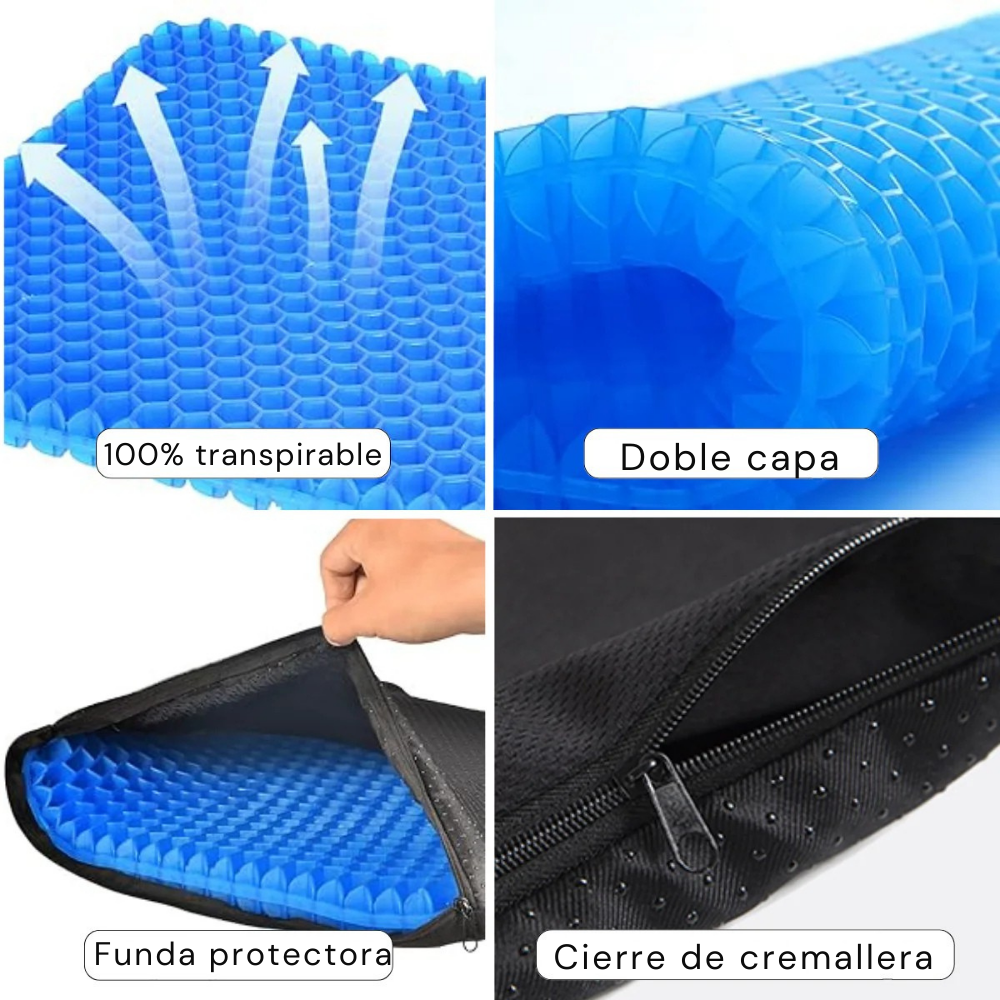 ComfortGel - Alivio total para largas horas sentado