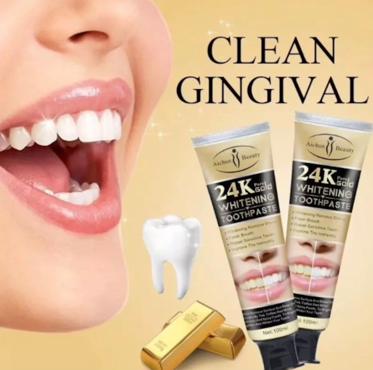 PASTA DENTAL GOLD BLANQUEADOR WINNER 2X1