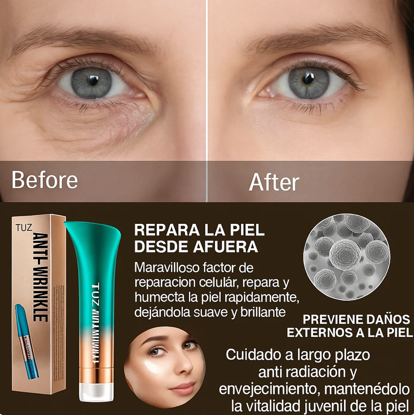 ROLL-ON ANTI-ARRUGAS ANTI-OJERAS 2X1