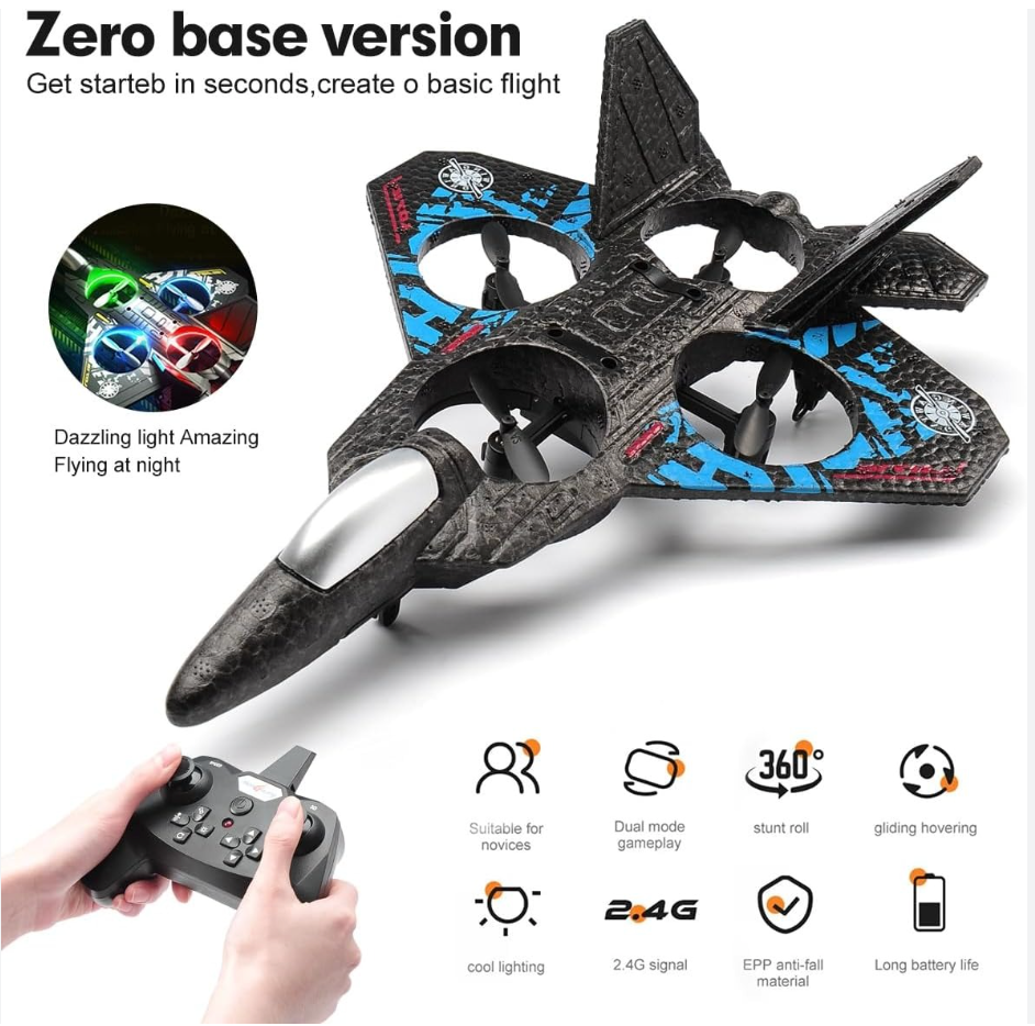 AVIÓN DRONE ESPUMA PLANEADOR CONTROL REMOTO