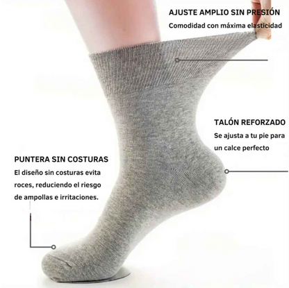 🎁 PACK DE 12 PARES DE CALCETINES PARA DIABÉTICOS