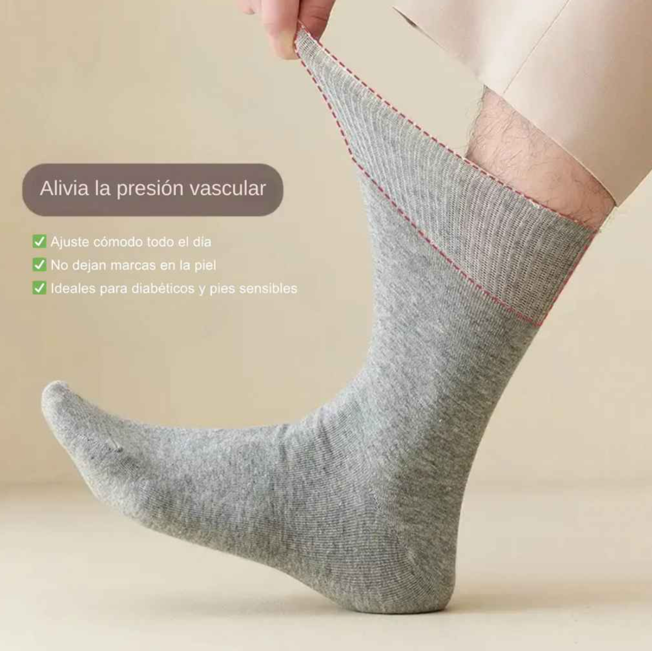 🎁 PACK DE 12 PARES DE CALCETINES PARA DIABÉTICOS