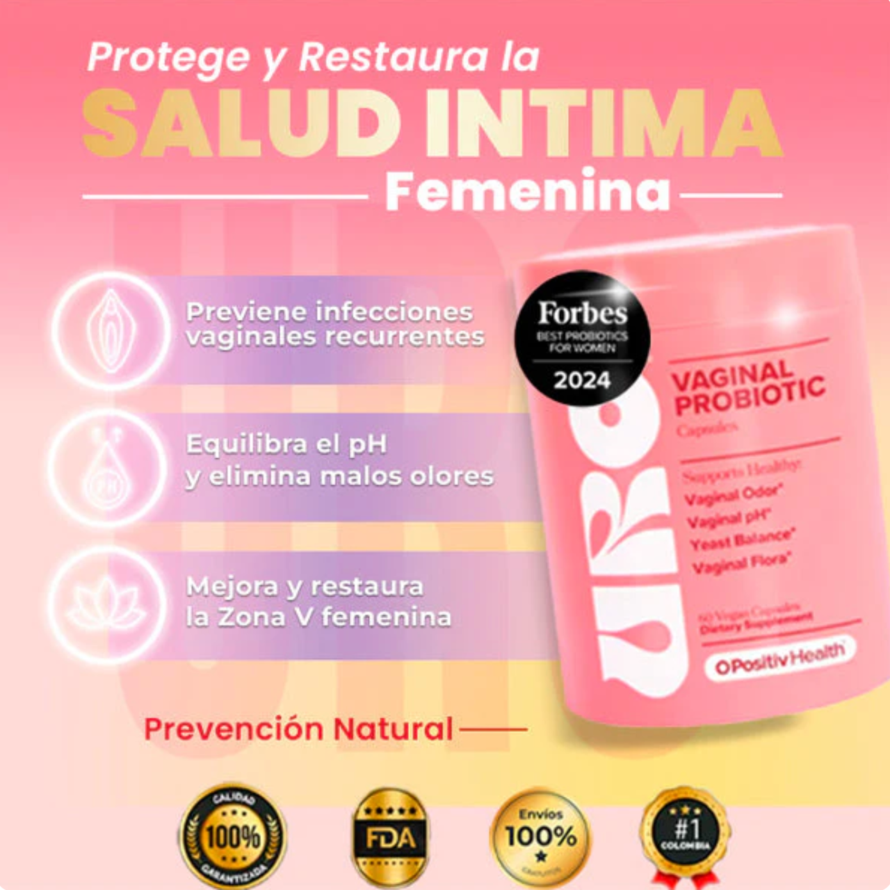 Uro Probiotico - Balance natural femenino