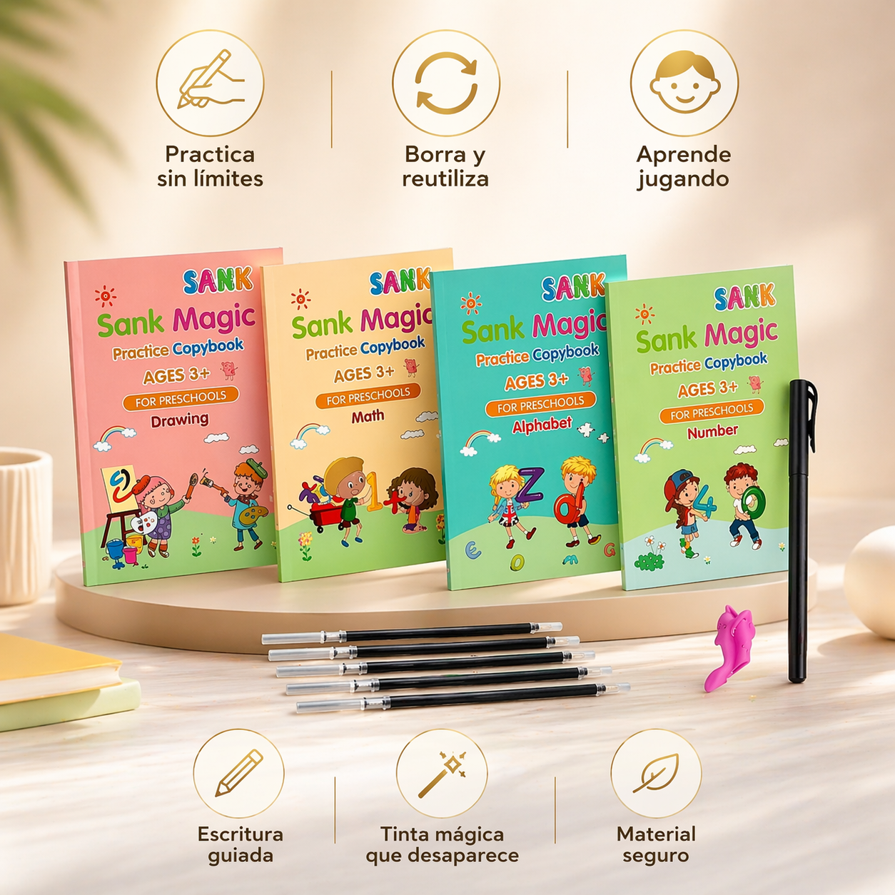 Sank Magic (4 cuadernos) - Mejora la escritura jugando