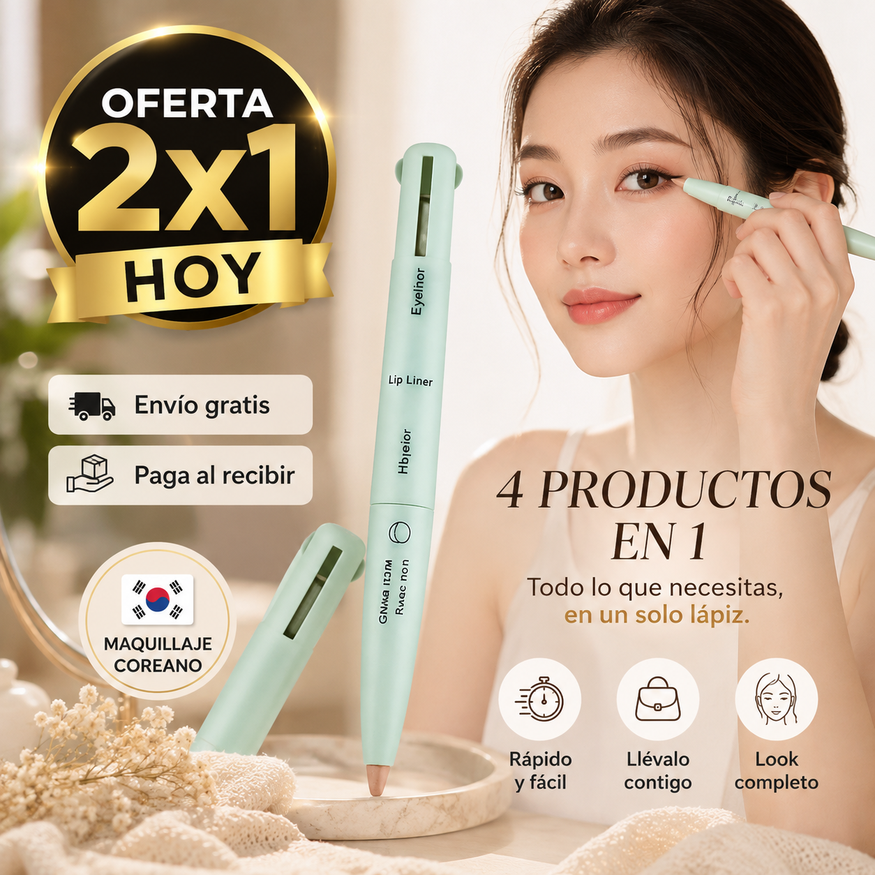 GlamPen™ 4 en 1 - Coreano - Oferta 2x1