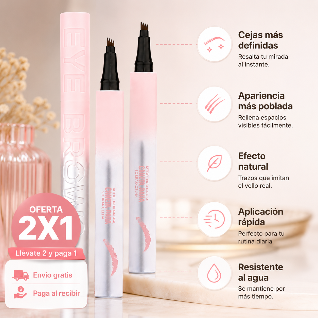 Eye Brows 2x1 - Lapiz Cejas Impermeables