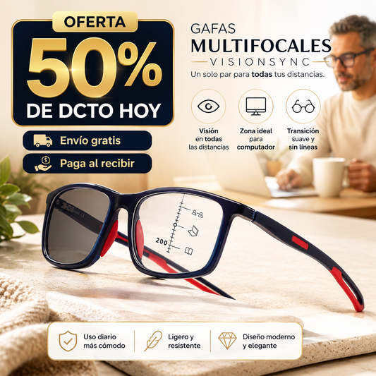 VisionSync Pro - Enfoca cerca y lejos sin cambiar gafas (modelo único)