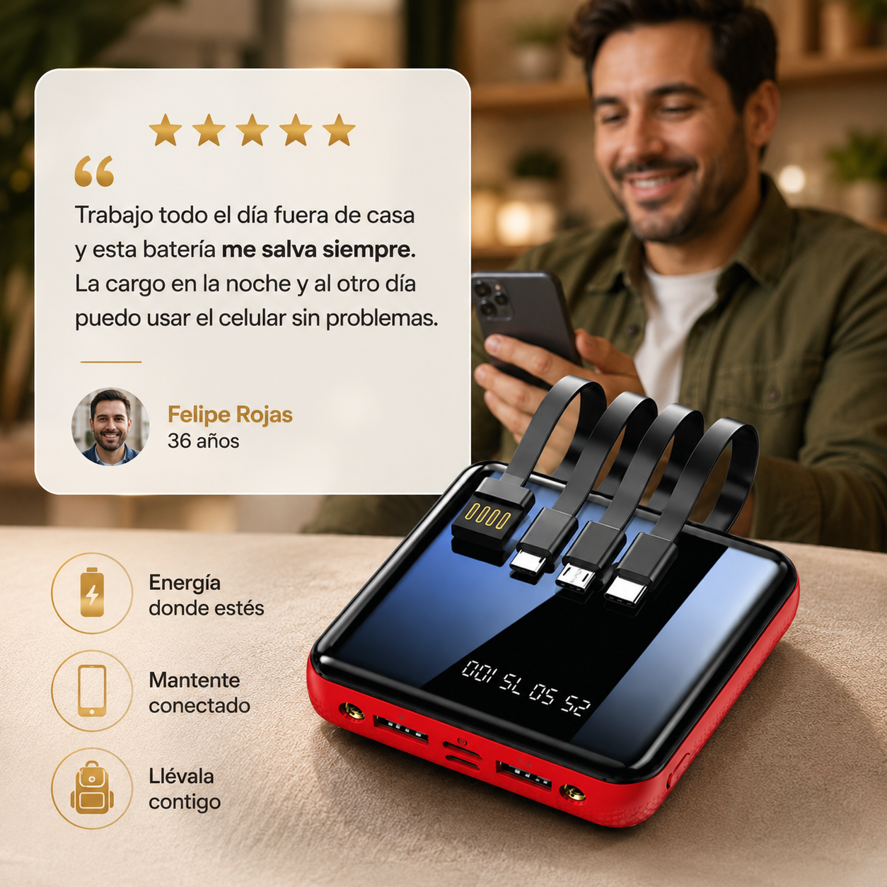 PowerKeep 20000 - Más batería fuera de casa