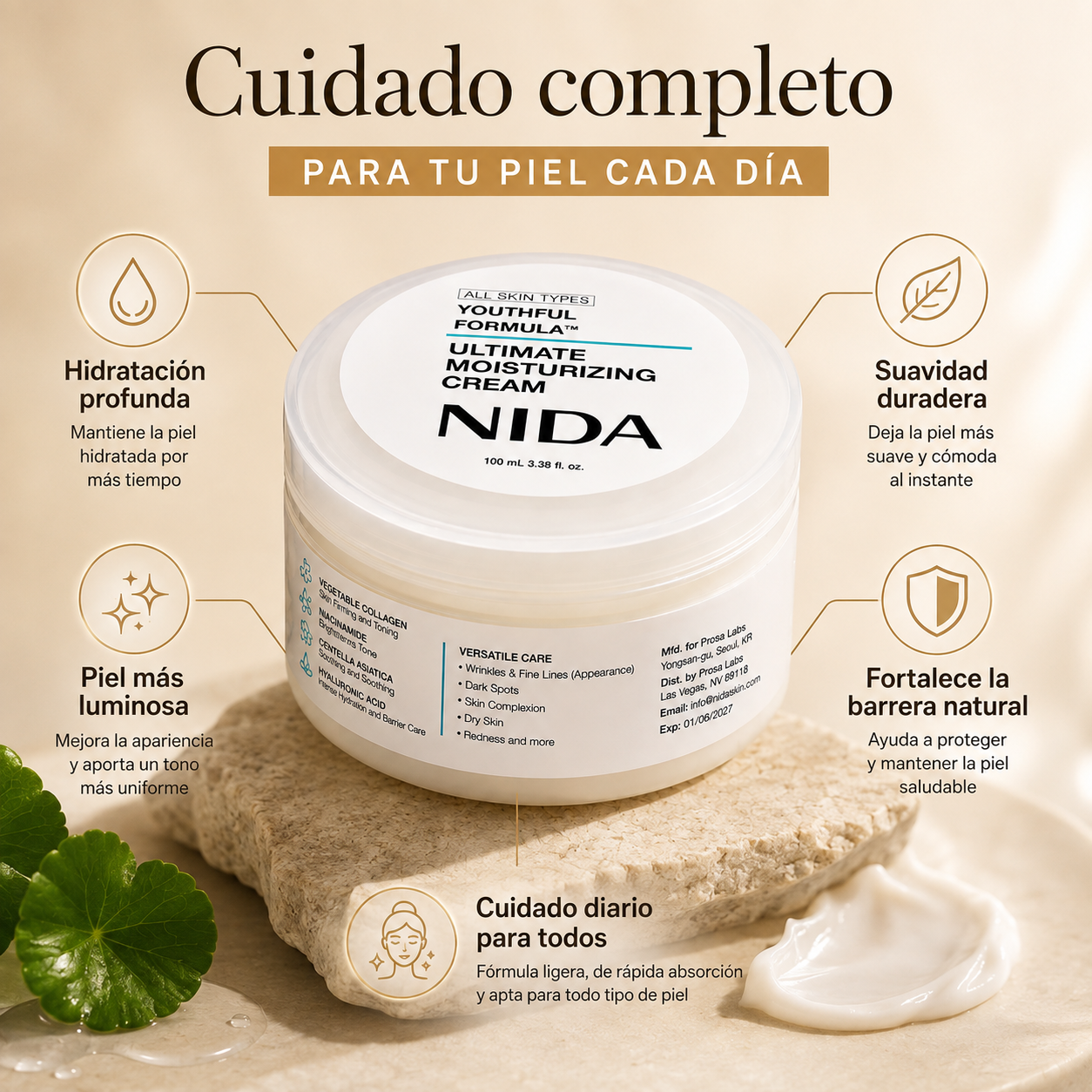 NIDA - Hidratación Profunda Todo el Día