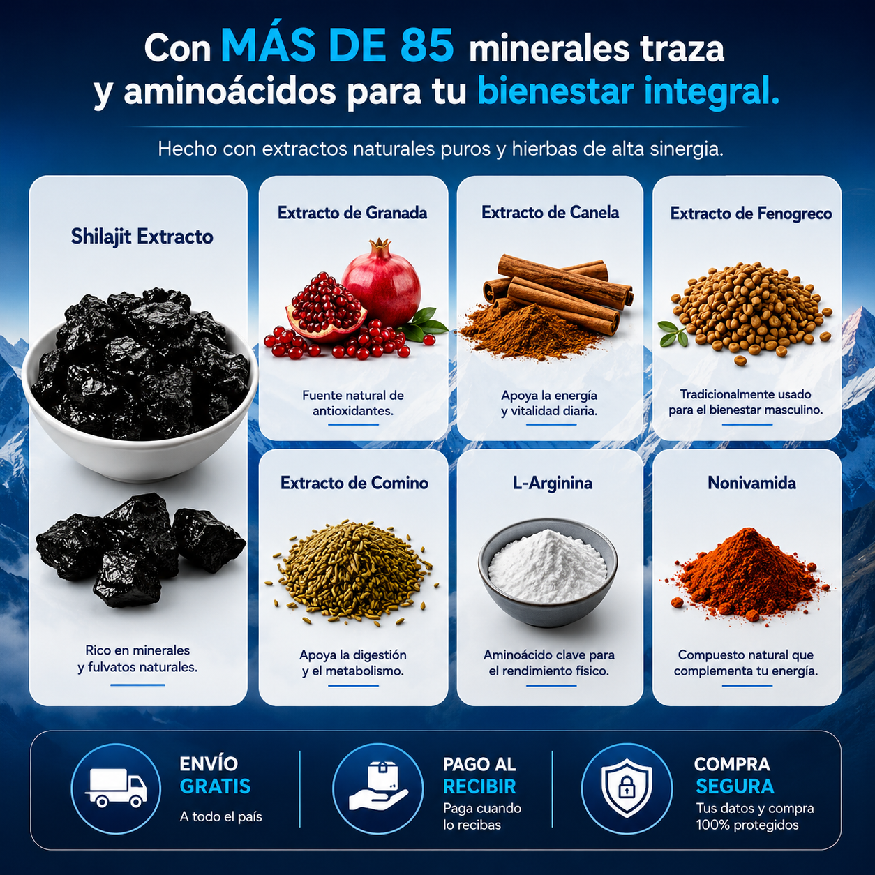 Shilajit Ultra - Energía y Vitalidad Diaria