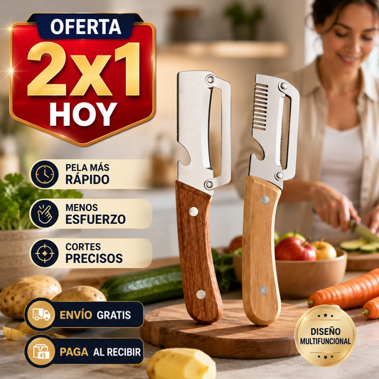 Pack Cuchillos Profesional 2X1 - Ahorra tiempo al cocinar