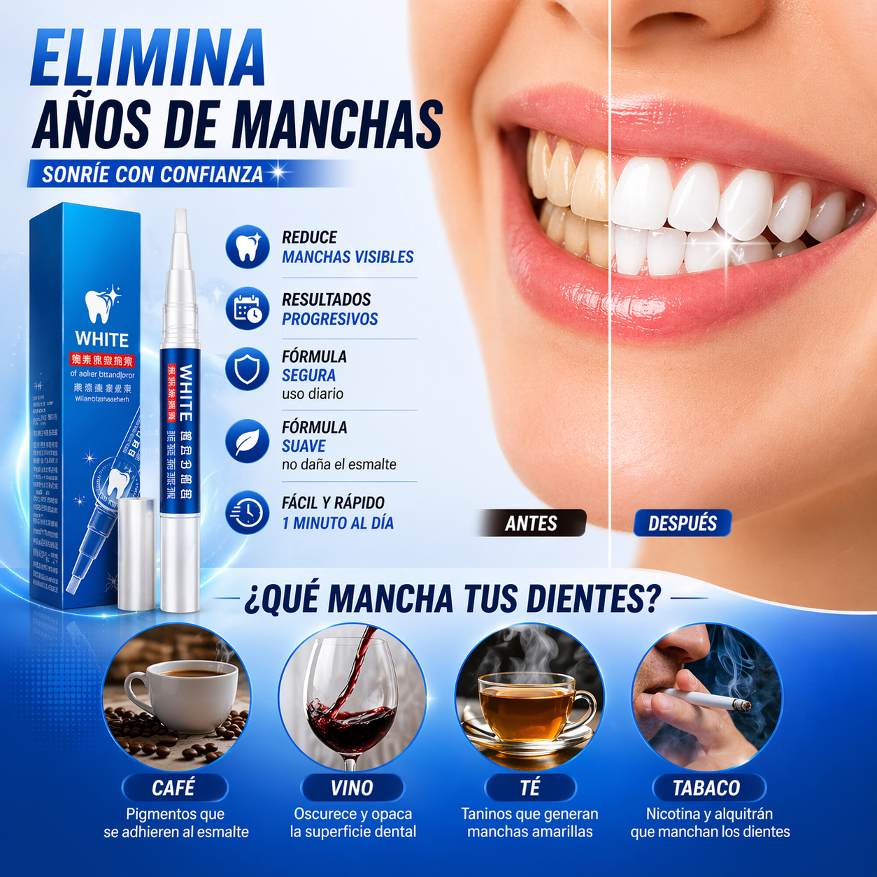 Smile Instant 3x1 - Sonrisa más blanca en minutos