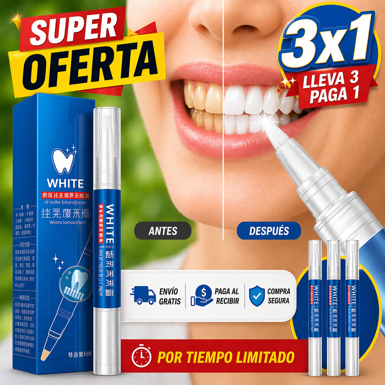 Smile Instant 3x1 - Sonrisa más blanca en minutos