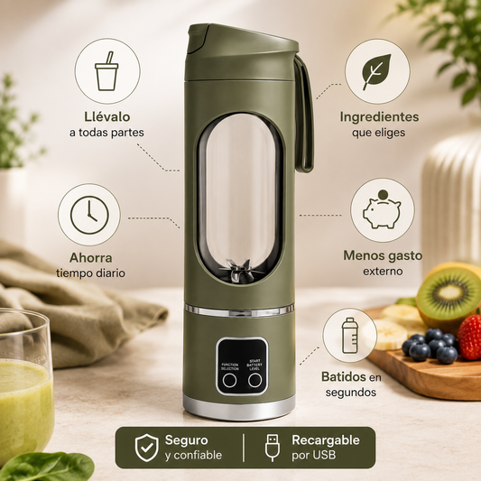 NutriMix USB - Batidora Portátil Recargable