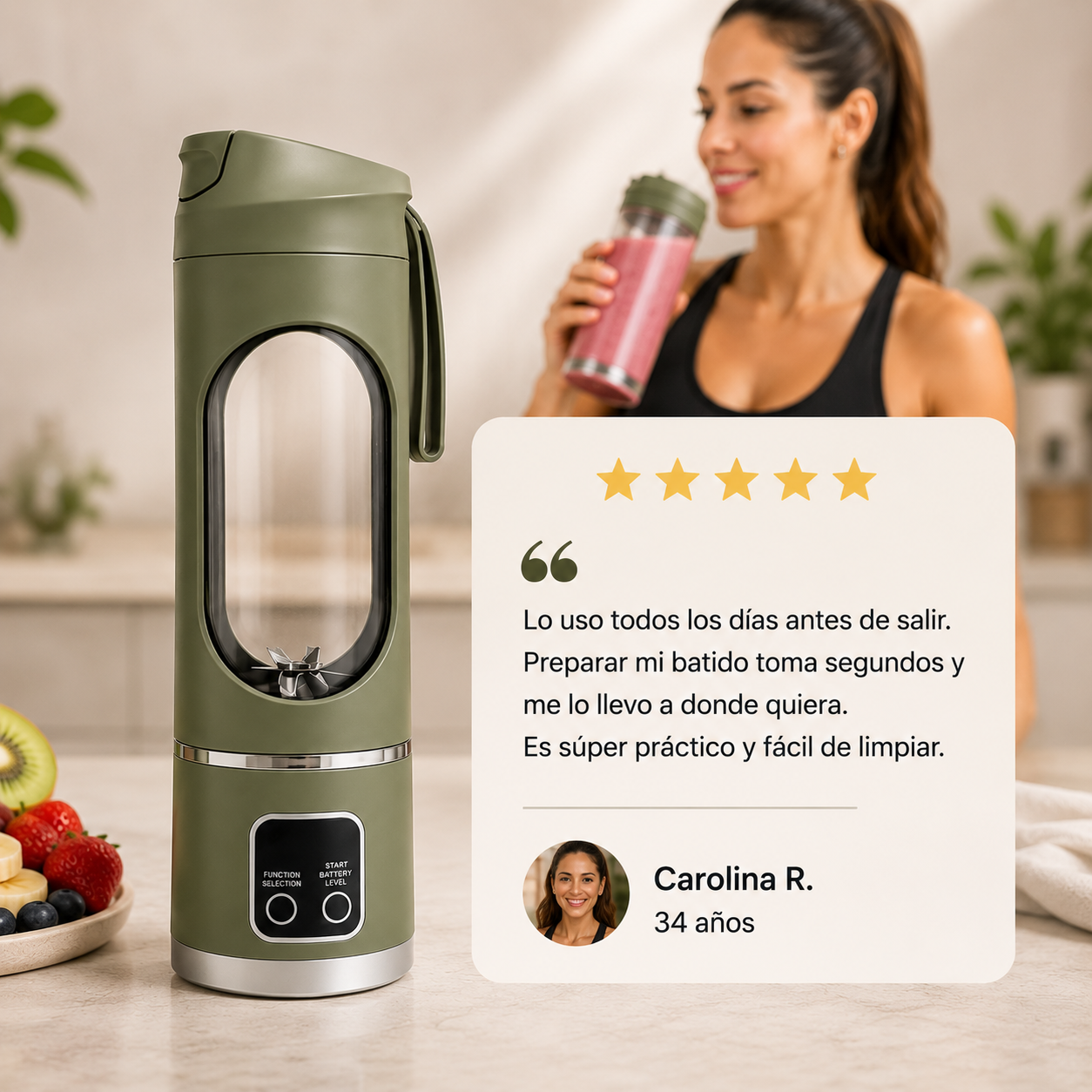 NutriMix USB - Batidora Portátil Recargable
