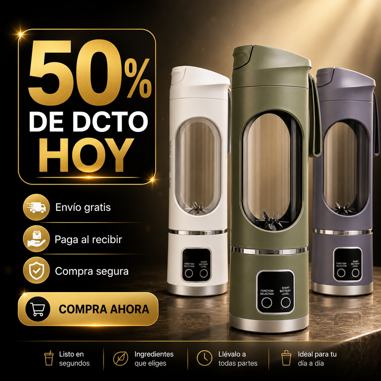 NutriMix USB - Batidora Portátil Recargable