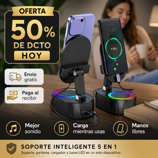 PowerStand - Parlante, Carga y Soporte
