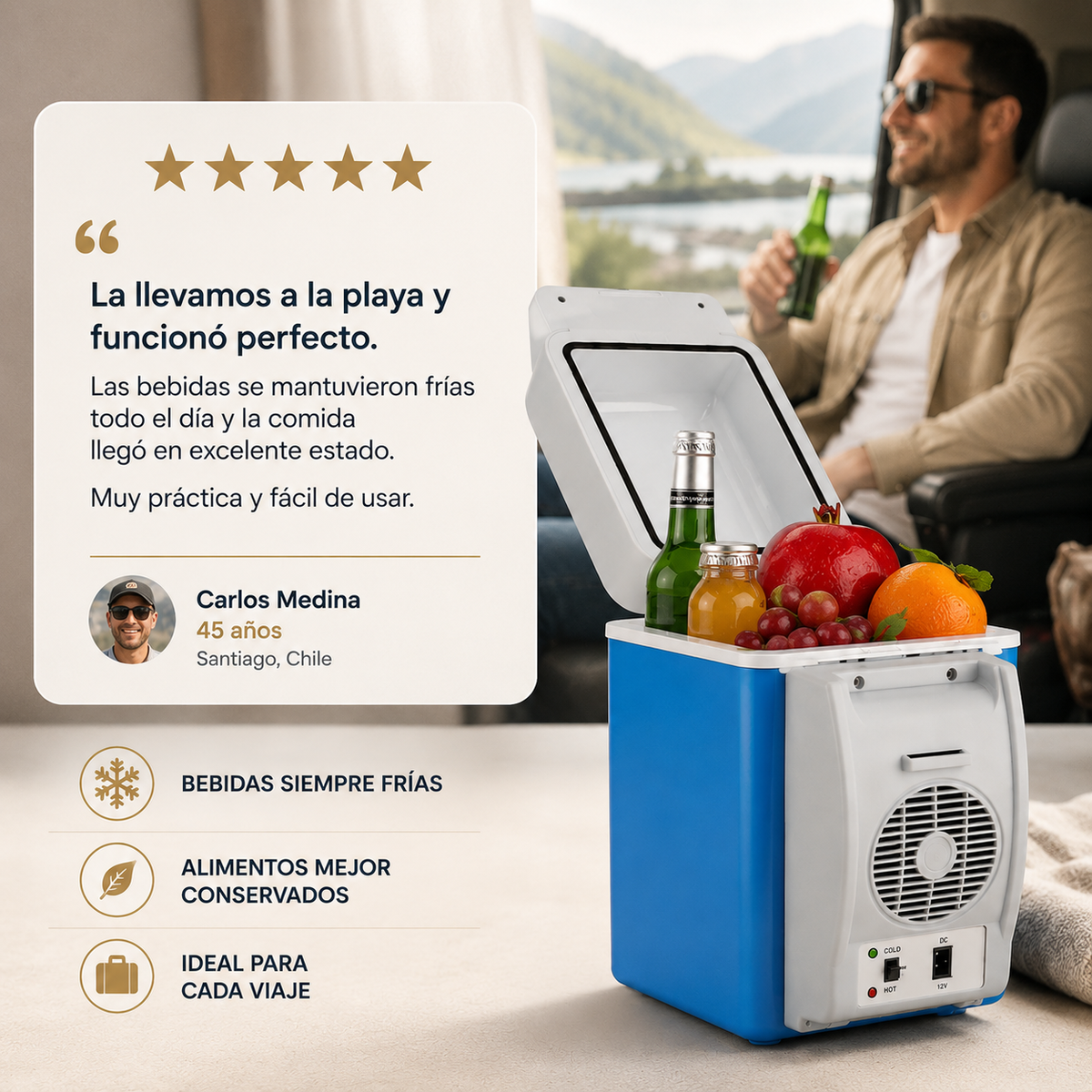 Refrigerador Portátil - Frío dondequiera que vayas