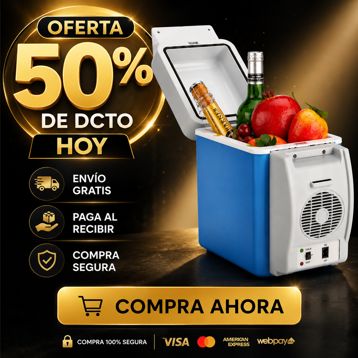 Refrigerador Portátil - Frío dondequiera que vayas