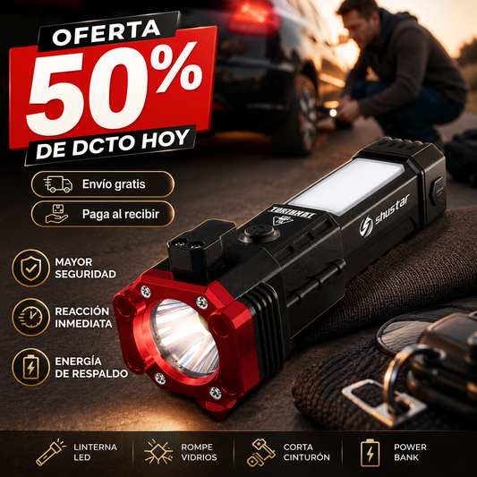 LumiPro 4 en 1 - Luz y seguridad siempre contigo
