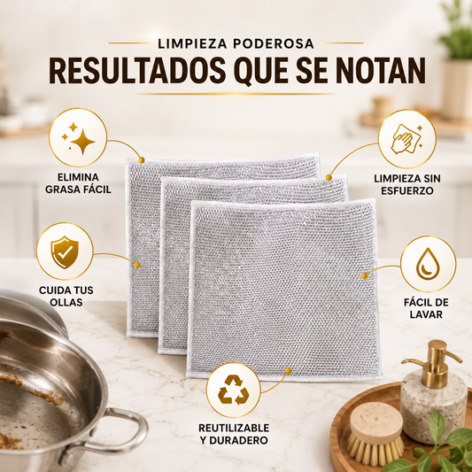 SilverClean Pro - 10 uni - Limpieza fácil y que dura más
