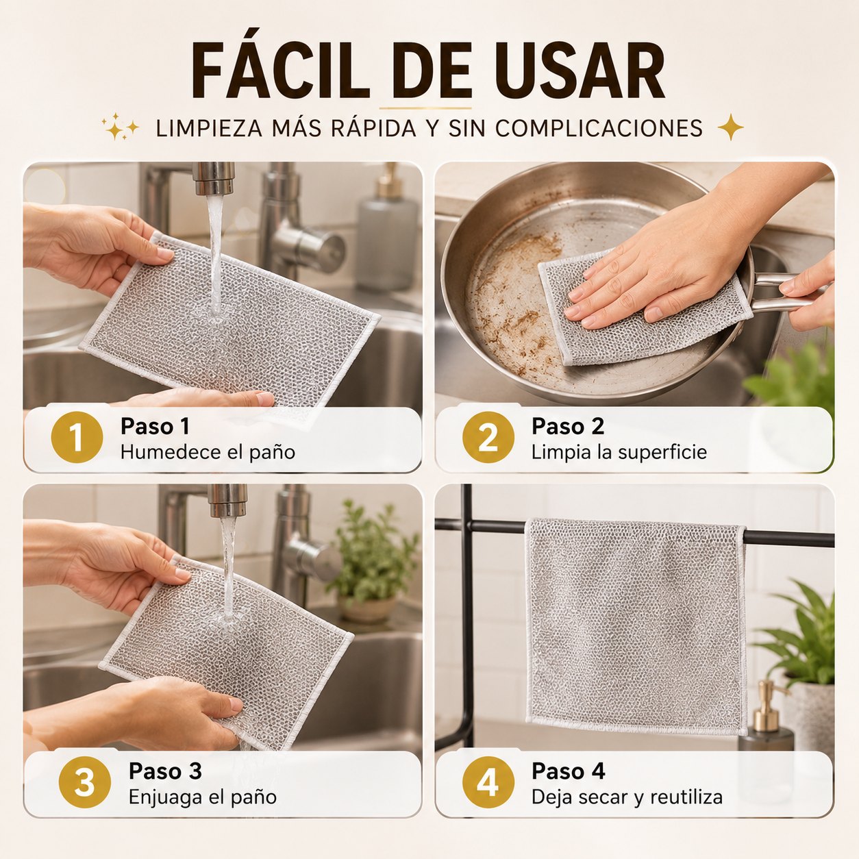 SilverClean Pro - 10 uni - Limpieza fácil y que dura más