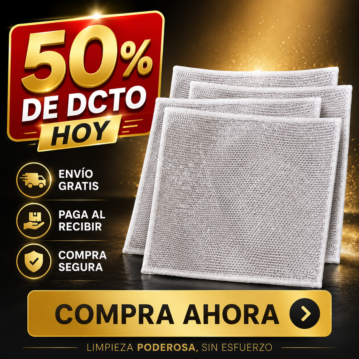 SilverClean Pro - 10 uni - Limpieza fácil y que dura más