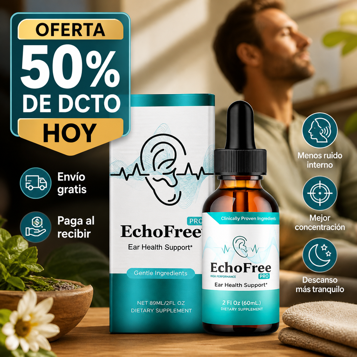 Echofree - Apoyo al zumbido diario