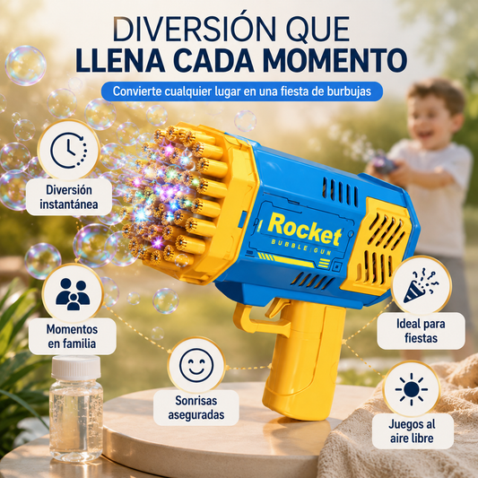FunBazooka™ – Cientos de burbujas en segundos
