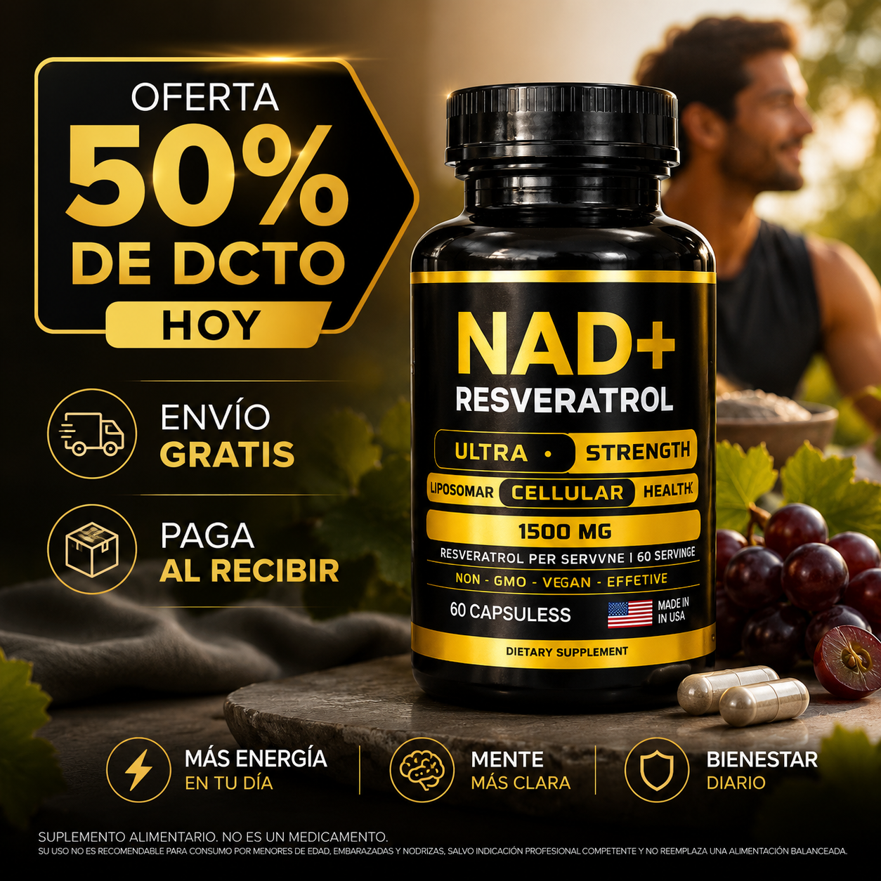 NAD+ Apoya tu envejecimiento saludable
