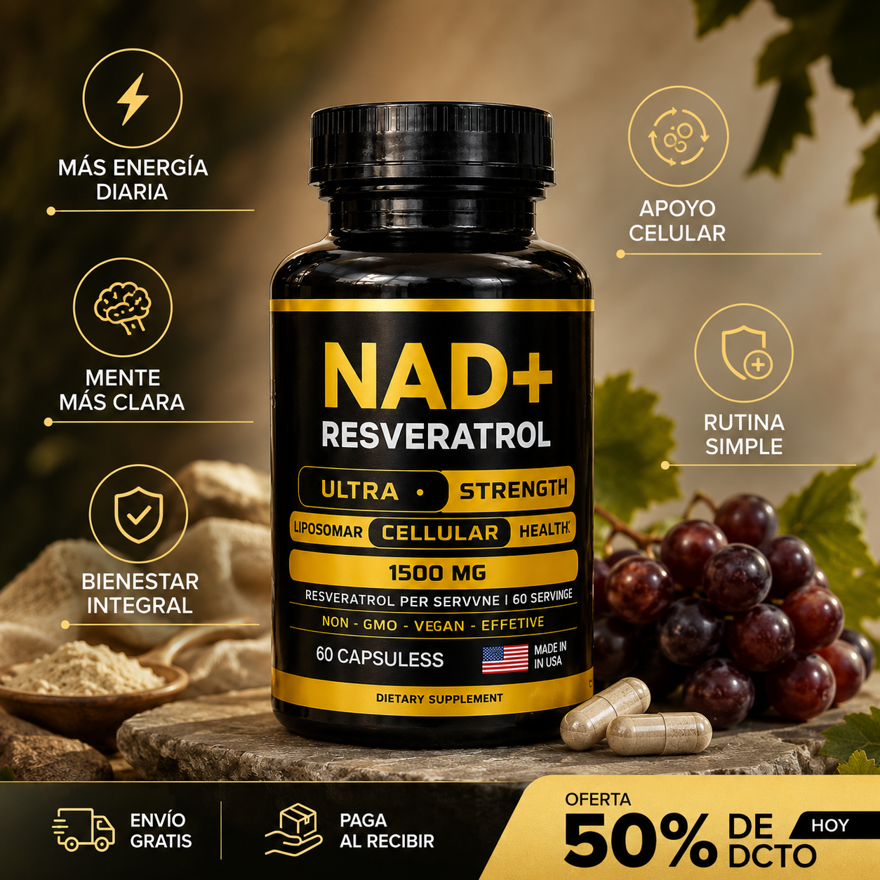 NAD+ Apoya tu envejecimiento saludable