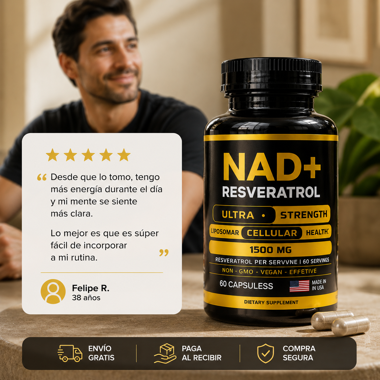 NAD+ Apoya tu envejecimiento saludable