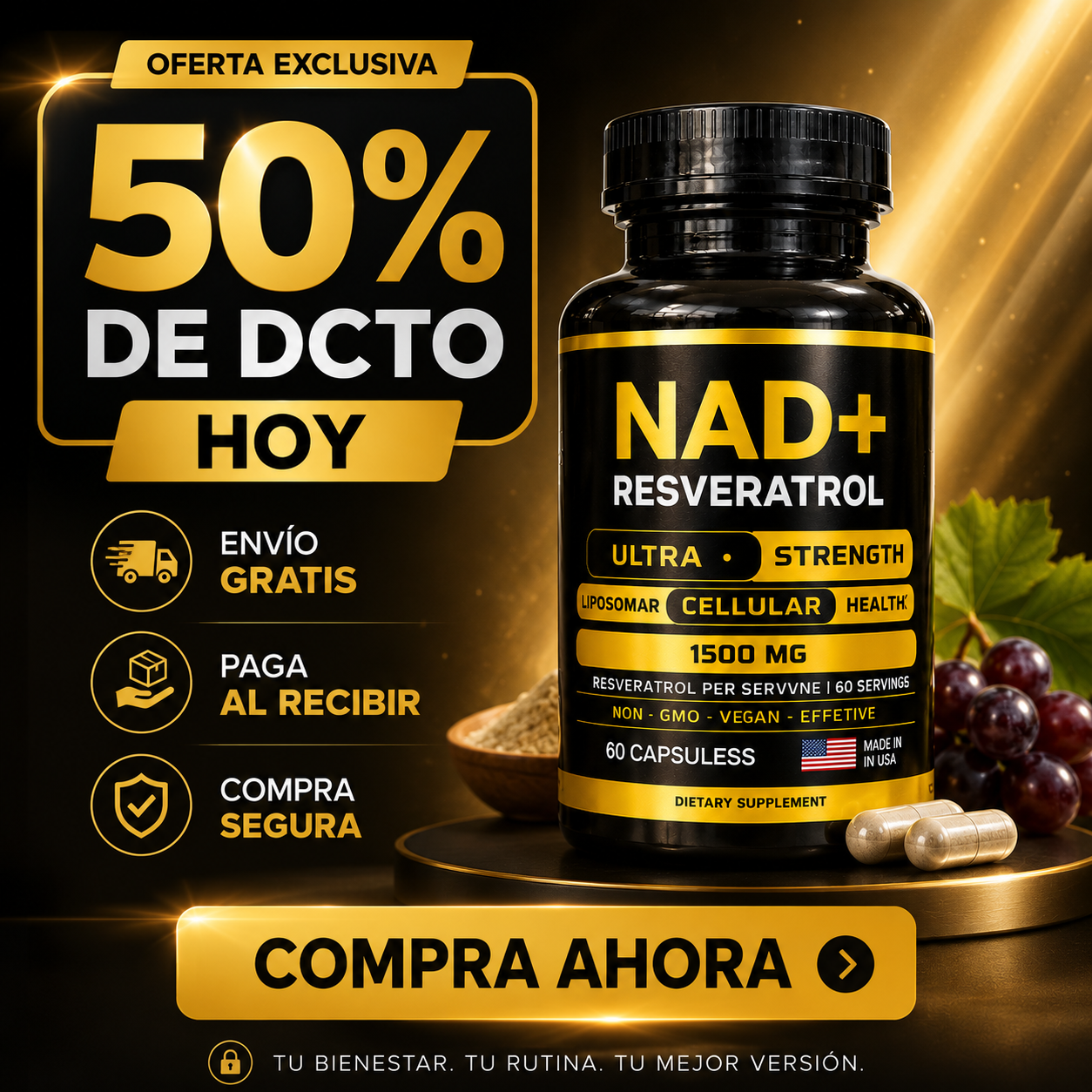 NAD+ Apoya tu envejecimiento saludable
